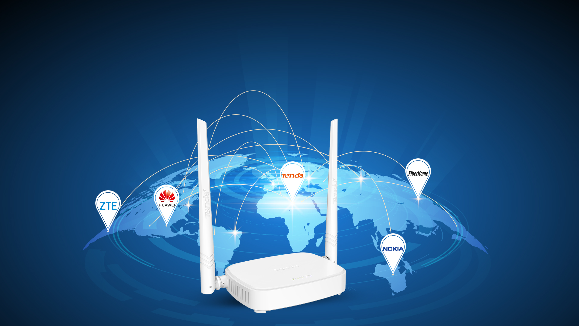 ᐅ Router Fibra N300 WiFi XPON ONT 24G WiFi 300Mbps Wirele de