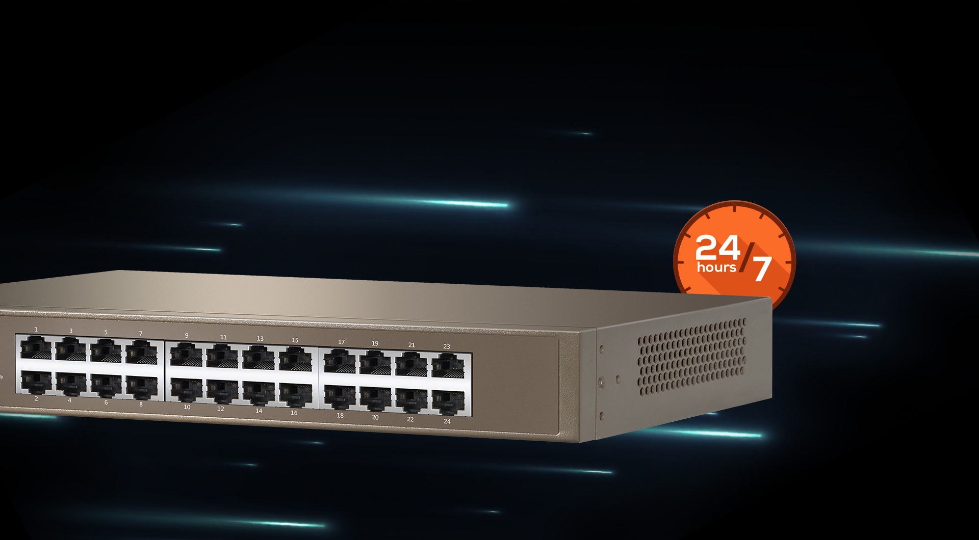 Tenda TEG1024D Commutateur Ethernet Gigabit 24 ports