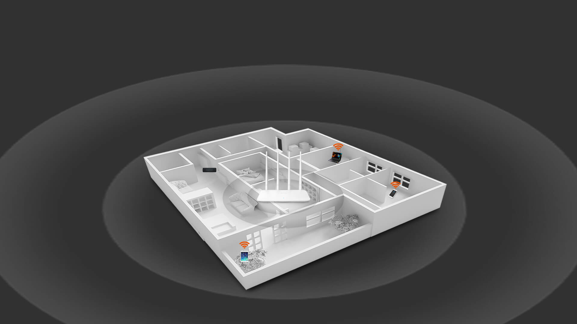 Tenda F6 Router wireless Wi-Fi N300 Easy Setup - OFBA srl